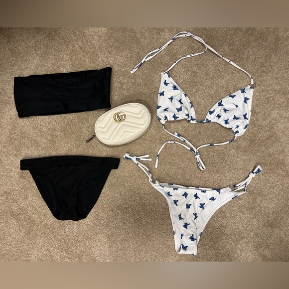 🦋 Darling little bikinis butterfly one!  🖤 Black bikini - Picture 1 of 2